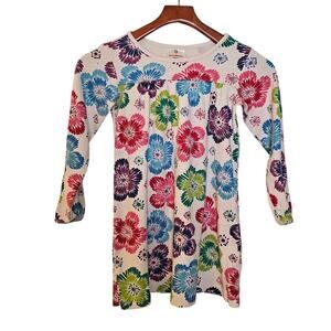 Hanna Andersson Floral Print Cotton Dress Size 6-7